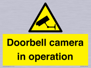 Doorbell camera in operation